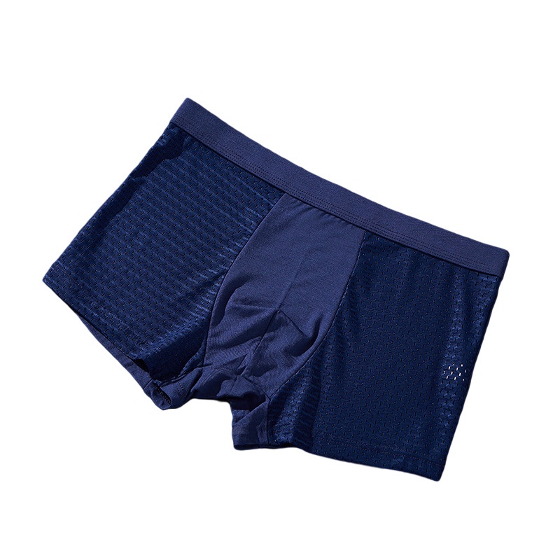 Quần lót boxer thể thao size lớn L-5XL dạng lưới thoáng khí cho nam