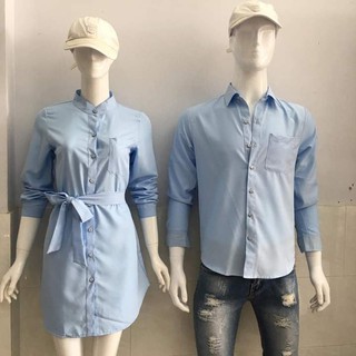 áo váy sơ mi cặp đôi, đồ đôi ( kèm hình thật và feedback khách)