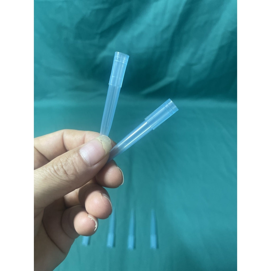 [ Combo 5 Túi ] Đầu Côn Xanh Thường ( Không Khía) 1000ul Dùng Cho Gilson Pipette Túi 500 Cái