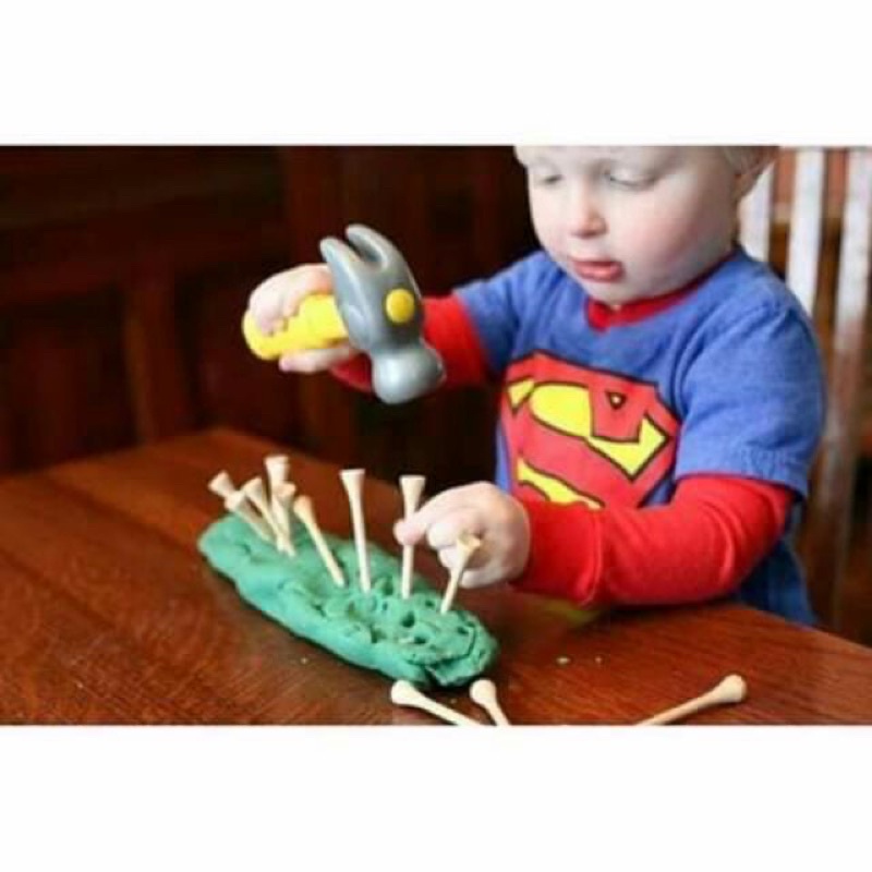 Búa Gỗ Kèm 20 Đinh Gỗ Cho Bé Giáo Cụ Montessori