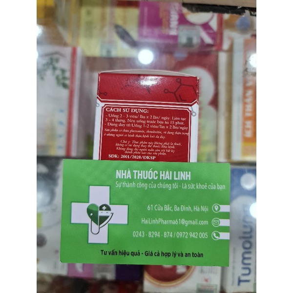 Viên uống giảm đau mỏi xương khớp Glucosamin TM⚡Tặng quà⚡Hộp 60 viên hỗ trợ giảm thoái hóa khớp và đau mỏi khớp