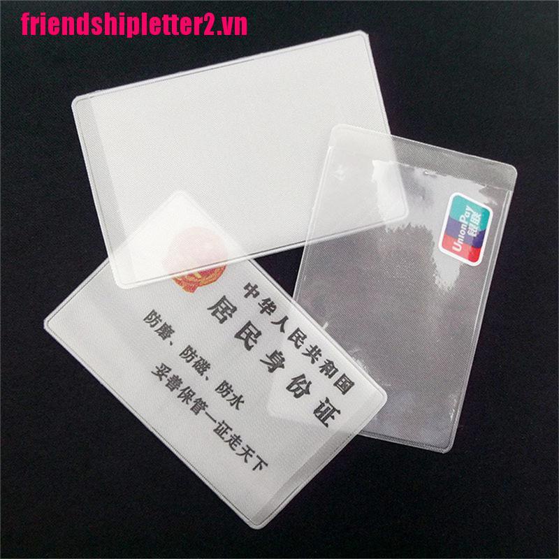 Set 10 Hộp Nhựa pvc Trong Suốt Đựng Thẻ CCCD / CMND Mờ / Matte
