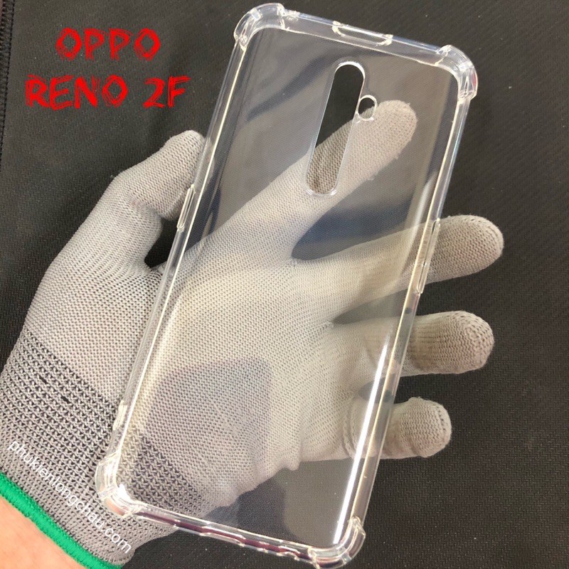 Ốp Lưng Oppo Reno 2F Dẻo Trong Suốt Chống Sốc Có Gù Bảo Vệ 4 Gốc