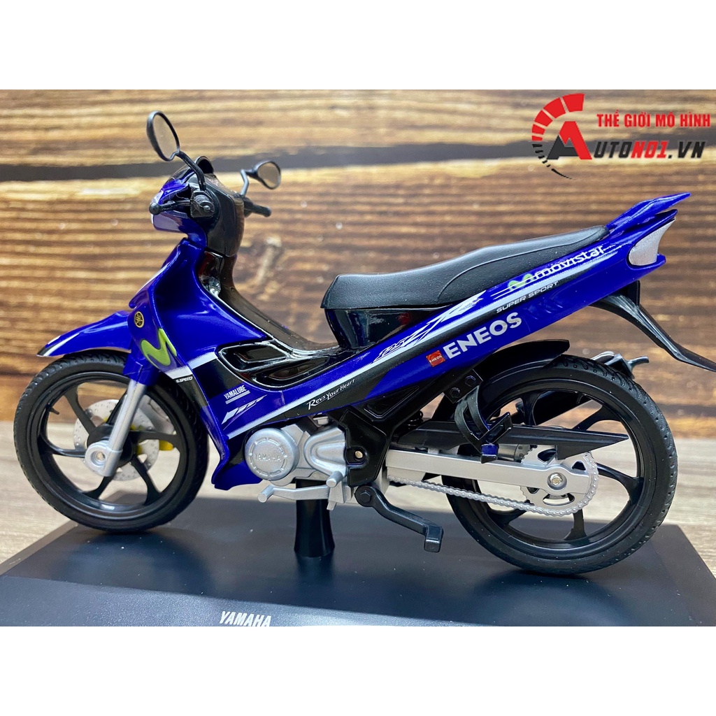 MÔ HÌNH XE YAZ YAMAHA 125ZR MOVISTAR 1:12 DEALER 7982