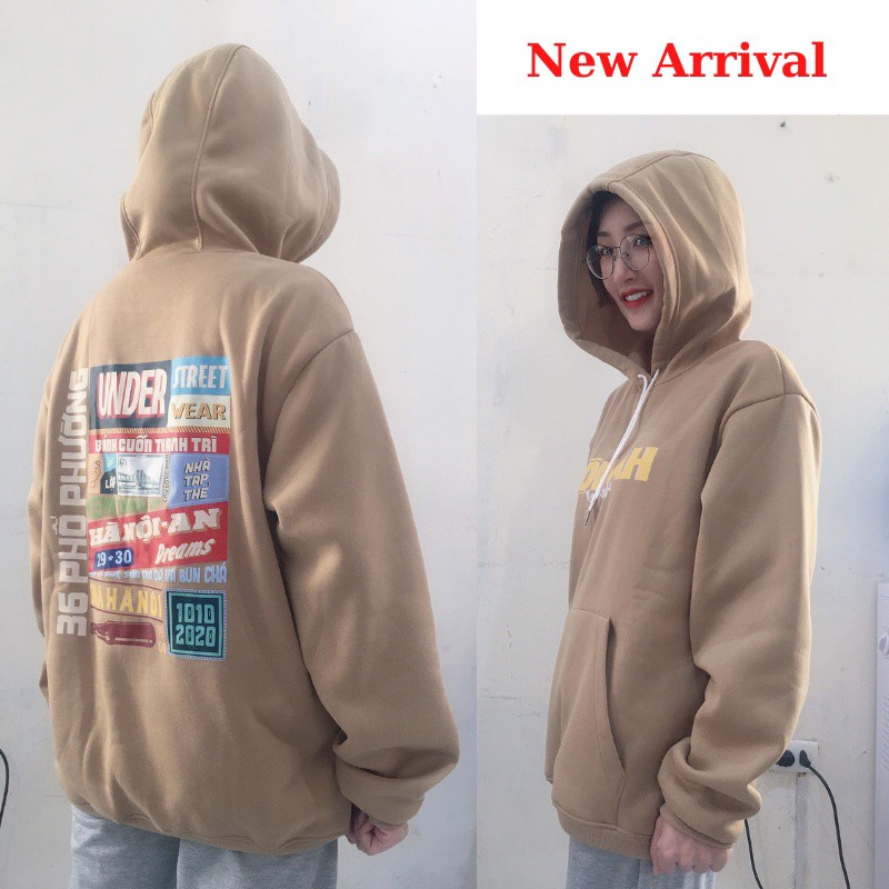 Áo Hoodie HÀ NỘI UNDER Áo Sweater Chất NỈ Bông Cao Cấp Nam Nữ Unisex - In Hình Local Brand Streetwear Oversize - Hàng