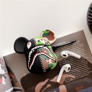 AirPods case hình con cá mập - Bape Logo