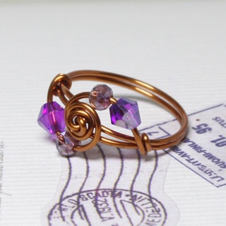 Nhẫn đá Handmade đồng uốn nguyên chất Rẻ - Đẹp - Bền