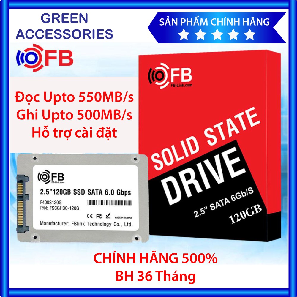 Ổ Cứng SSD FB-Link 480GB 240GB 120GB HM300 2.5 inch, SATA III BH Chính Hãng 3 năm | BigBuy360 - bigbuy360.vn