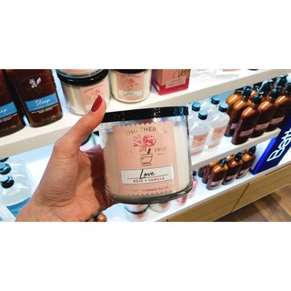 [Đủ Mùi] Nến Thơm Love Rose Vaniila  -  Bath and Body Works (411g)