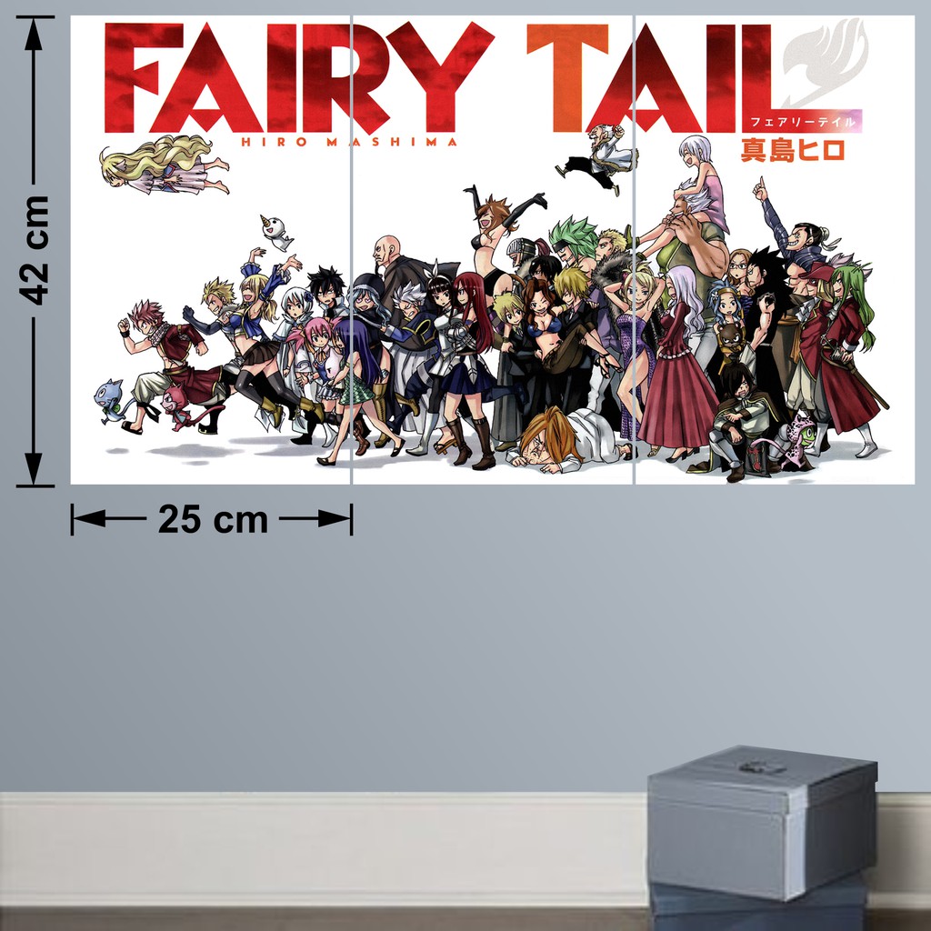 Combo 3 Tấm Poster Anime Hội Pháp Sư - Fairy Tail By AnimeX