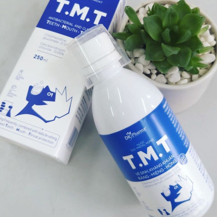 Nước súc miệng súc họng TMT 250ml giúp vệ sinh răng miệng, làm sạch giúp hơi thở thơm mát