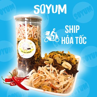 Khô gà, khô mực, khô heo mix 300g, ăn vặt SoYum vừa ngon vừa rẻ