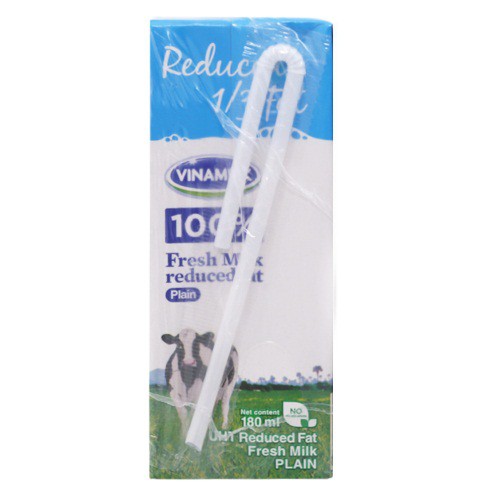 Sữa tươi tiệt trùng Vinamilk tách béo không đường lốc 4 hộp 180ml