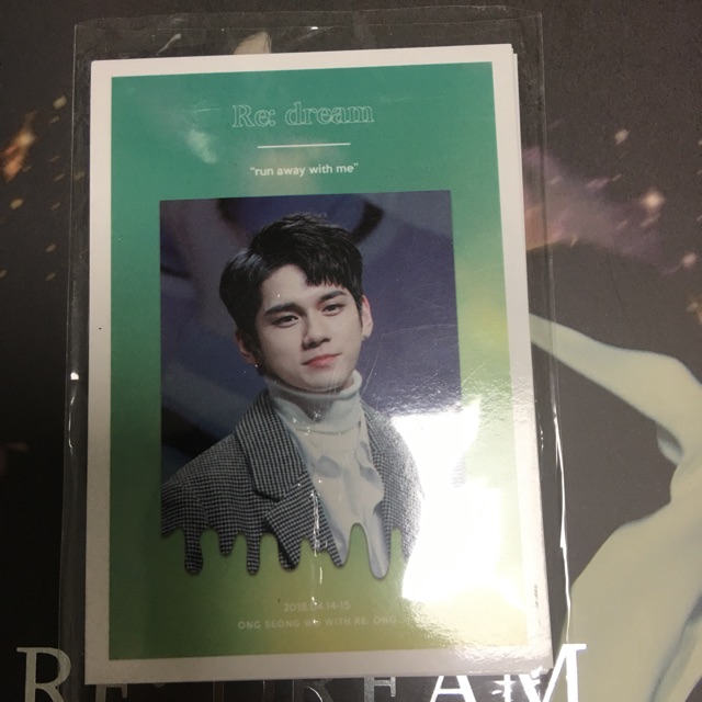 TRADE CARD ONG SEUNGWU RE:ONG RE:DREAM
