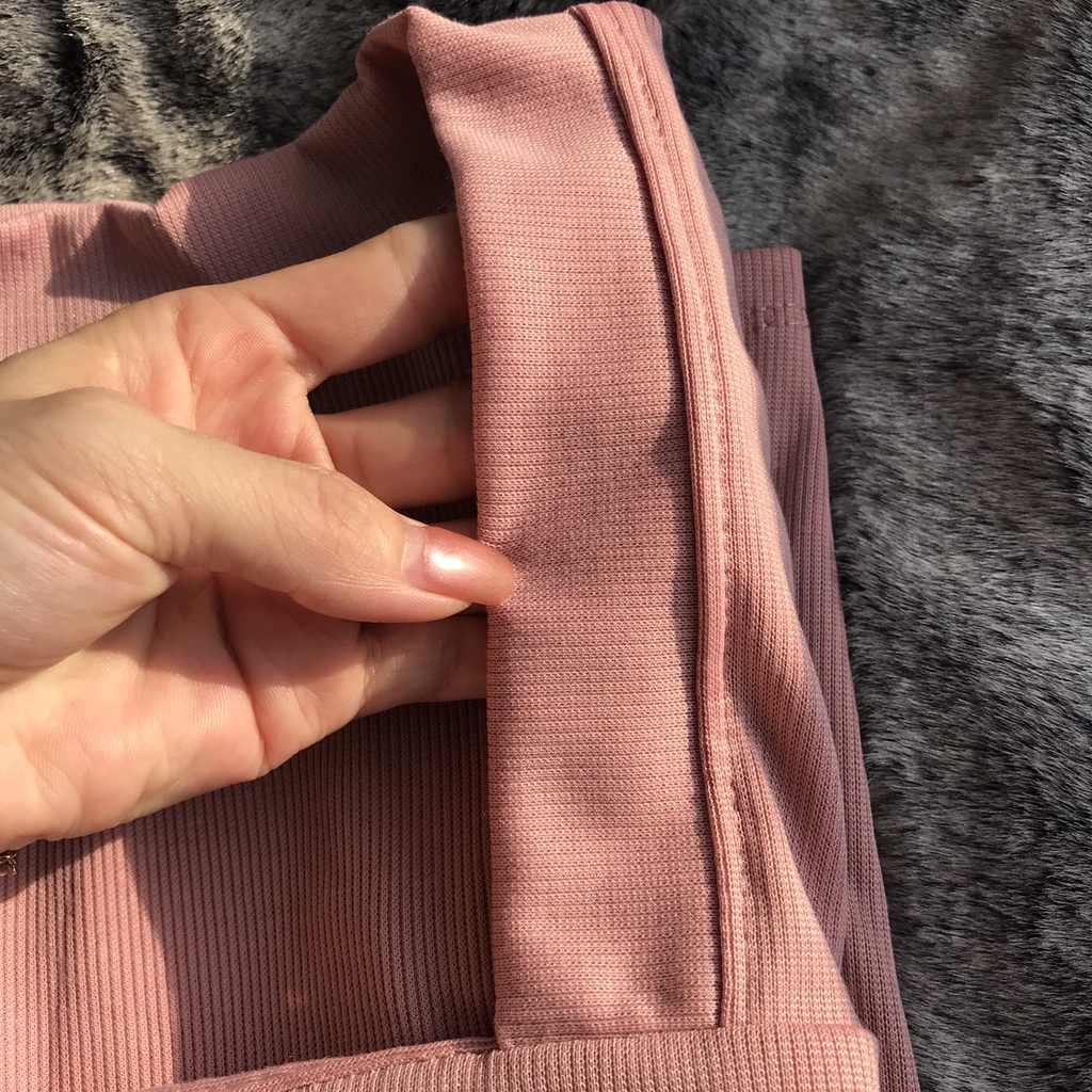 Áo Dài Tay Cổ vuông dệt kim dáng ôm body Thời Trang cho nữ đi chơi đi làm one size Cún-Boutique | BigBuy360 - bigbuy360.vn