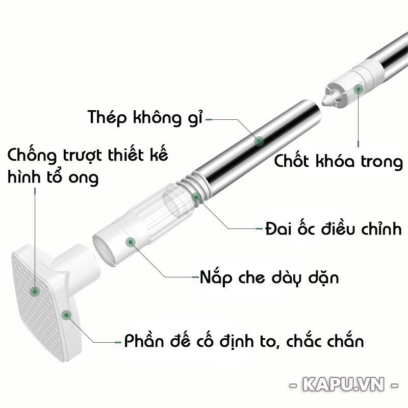 [Mã LIFEXANH03 giảm 10% đơn 500K] Thanh treo đa năng không cần khoan tường