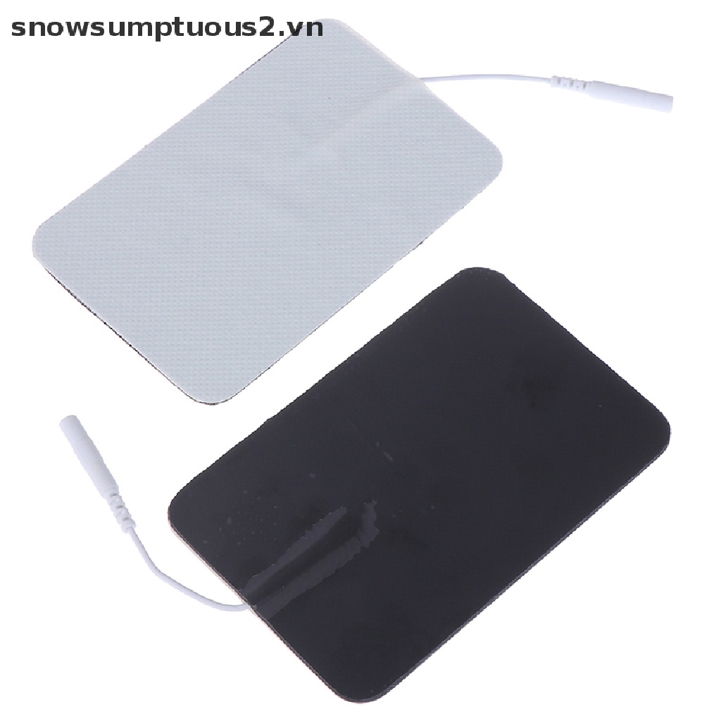 [Hàng mới về] Set 2 miếng đệm điện cực tự dính có thể tái sử dụng cho máy mát xa cơ thể 7*11cm