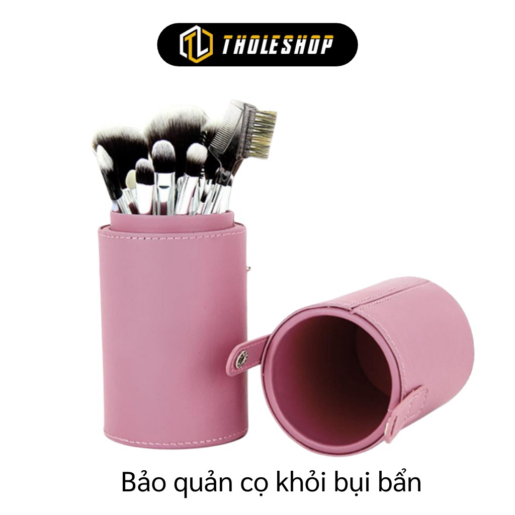 [SGD] Hộp Đựng Cọ - Hộp Tròn Đựng Cọ Trang Điểm Kiểu Dáng Ống Trụ Mở Ra Thành 2 Ống 6637