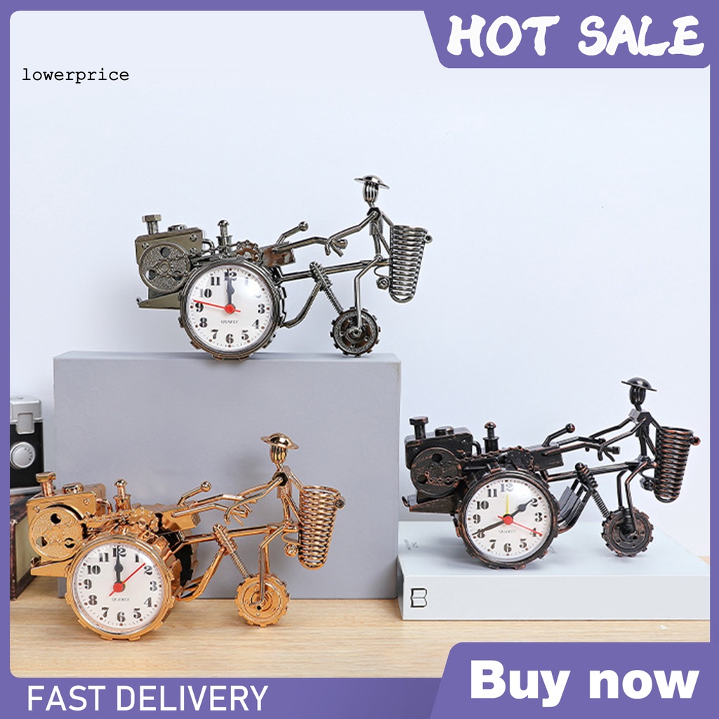 Đồng hồ báo thức để bàn hình máy kéo phong cách vintage