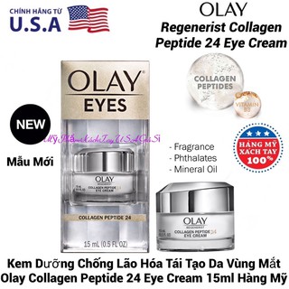 [HàngMỹ]Kem Dưỡng Mắt Olay Collagen Peptide 24 Eye Cream 15ml