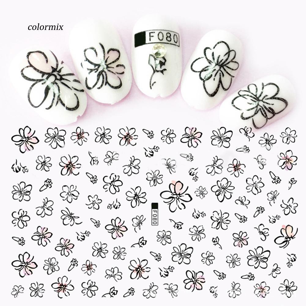 1 Tờ Miếng Dán Móng Tay Hình Chim Hồng Hạc Hoạt Hình 3D DIY Thời Trang