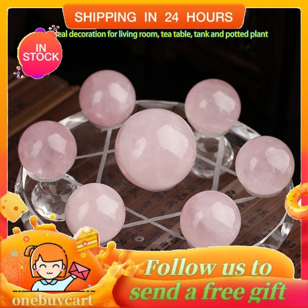 Quả Cầu Đá Thạch Anh Hồng Tự Nhiên 25mm