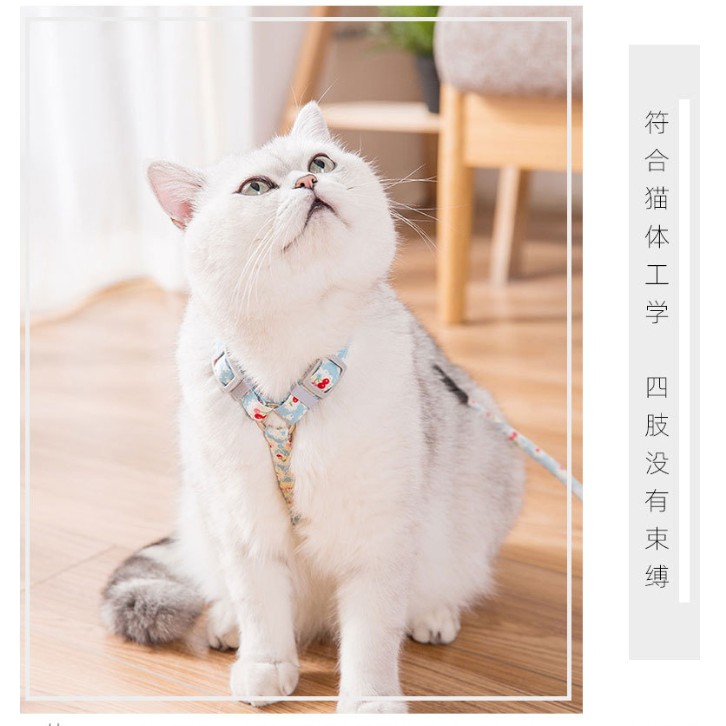 [Mã PET50 giảm 10% - tối đa 50K đơn 250K] Dây dắt kèm Yếm phong cách Nhật Bản cho chó mèo 4 màu siêu đẹp - Chuẩn y hình