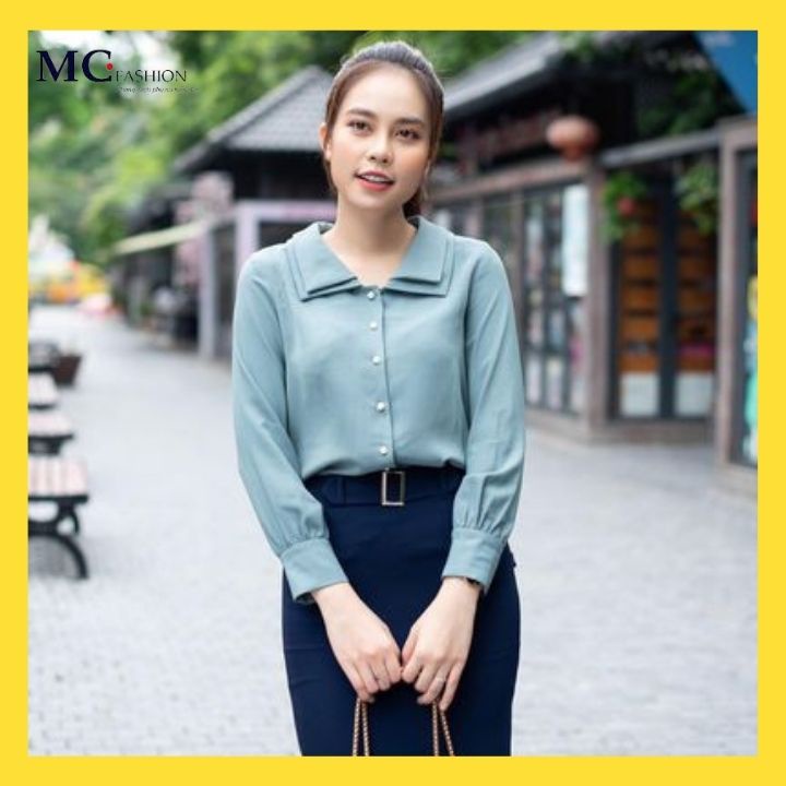 Áo Sơ Mi Kiểu TA893 MC Fashion Mịn Nhẹ Mát Dễ Chịu Thấm Hút Mồ Hôi Không Nhăn