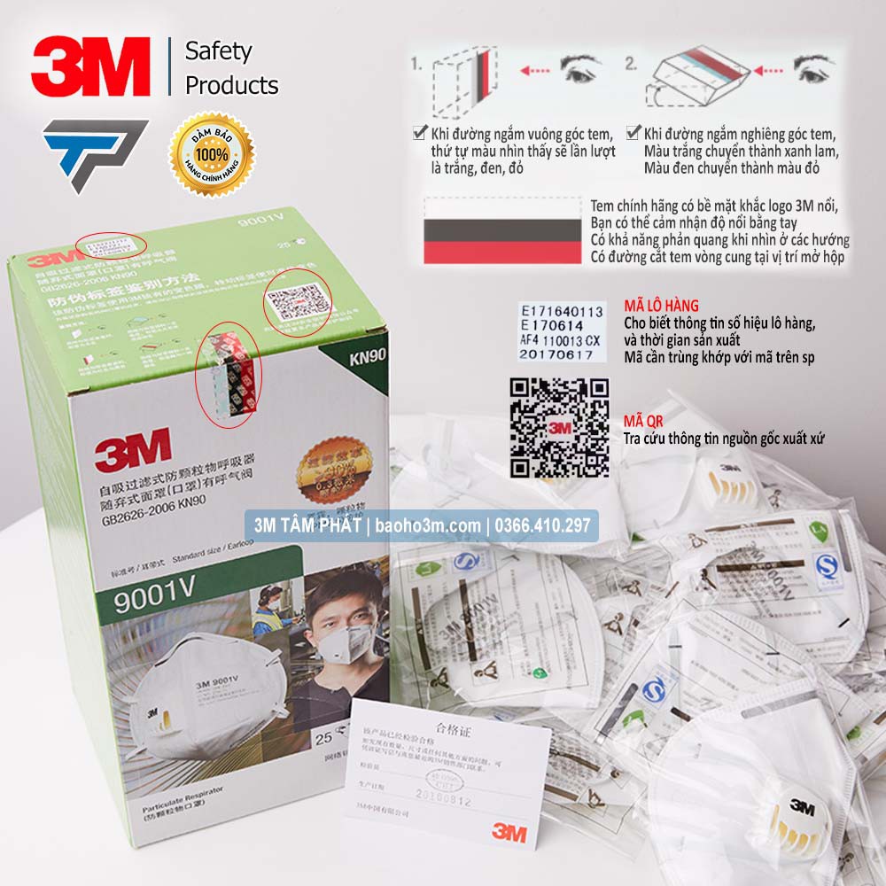 [CHÍNH HÃNG] Lẻ 1 cái khẩu trang chống bụi 3M 9001V | BigBuy360 - bigbuy360.vn