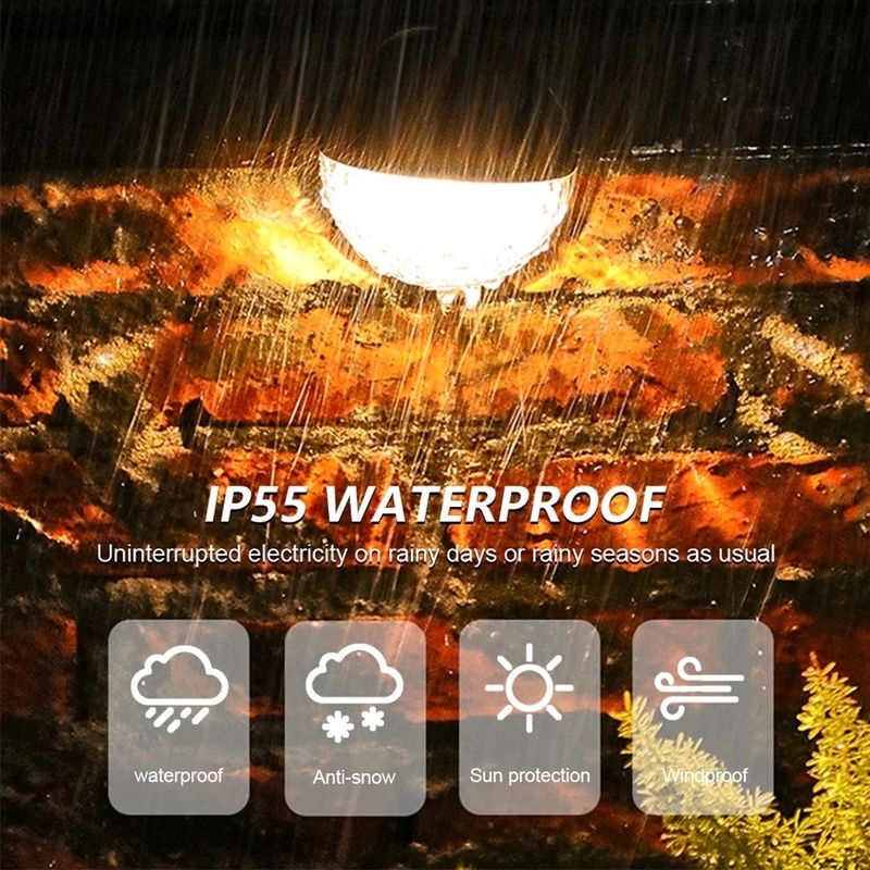 Đèn led 6 bóng năng lượng mặt trời chống thấm nước tiên lợi cho trang trí sân vườn