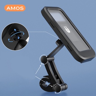 Giá đỡ điện thoại xe máy xe đạp điện amos công nghệ cao chống mưa - ảnh sản phẩm 8