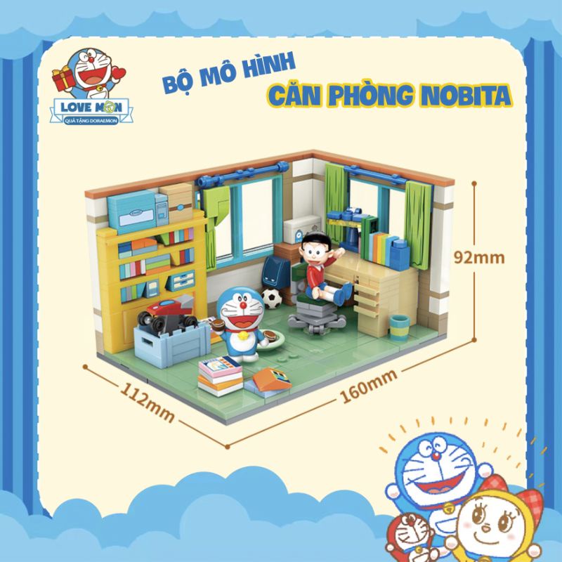 MÔ HÌNH LEGO DIY CĂN PHÒNG CỦA DORAEMON VÀ NOBITA