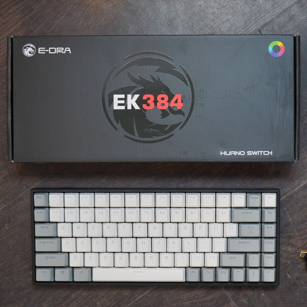 Bàn phím cơ RGB LED E-Dra EK384 I H 24T Chính hãng Toàn Quốc I Gaming Mechanical Keyboard Edra EK 384 RGB