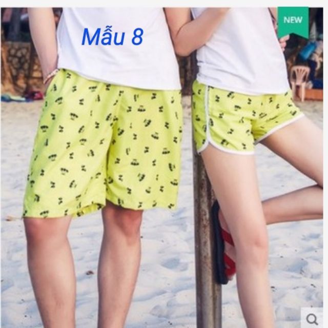 Quần đôi đi biển( sẵn size XL cho nam nữ mẫu xanh vằn cuối) | BigBuy360 - bigbuy360.vn