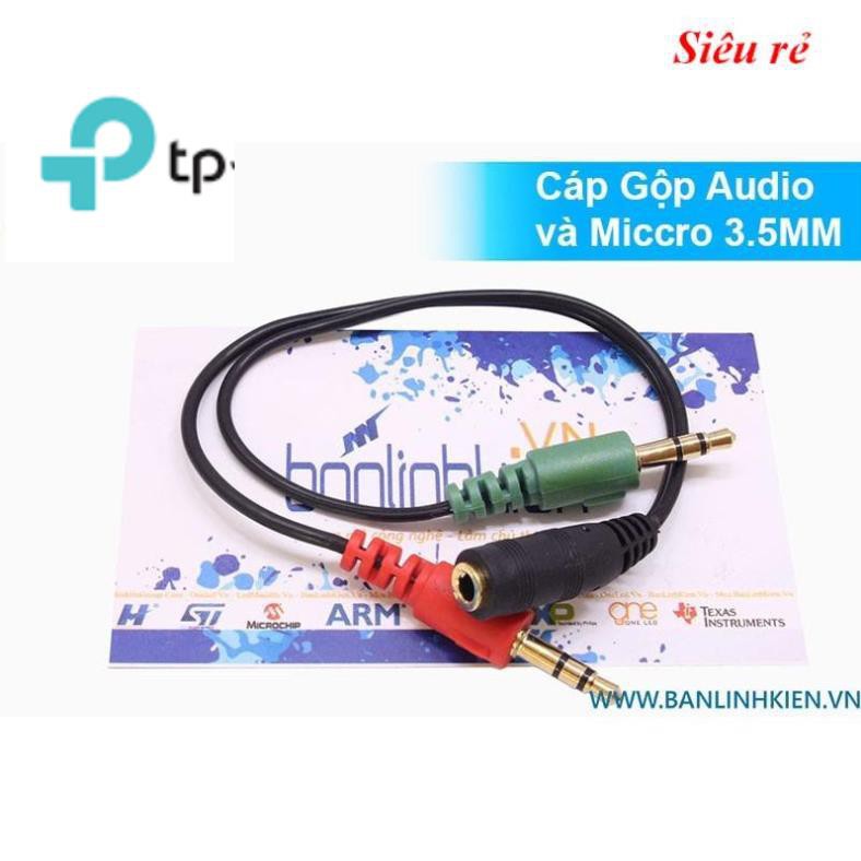 [TP] Cáp Gộp Audio Và Micro 3.5MM HD TP