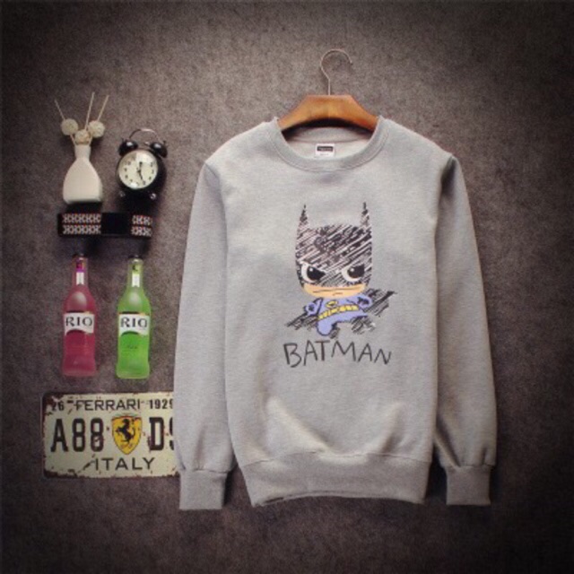 Áo sweater nam nữ Batman có bigsize đến hơn 100kg