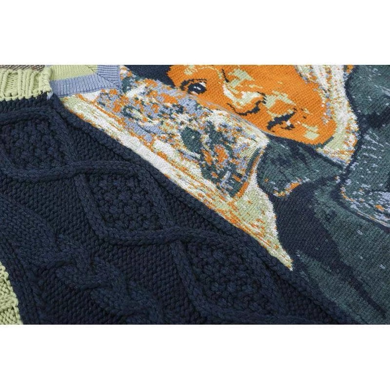 CÓ SẴN ÁO len gile Van Gogh siêu nghệ