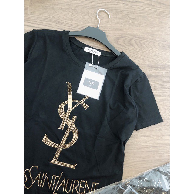 Áo phông đính đá cao cấp( bấm xem clip và ảnh thật)