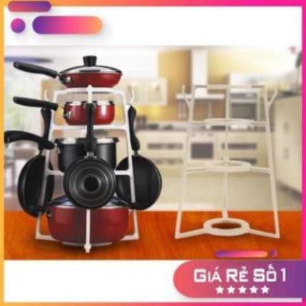 Kệ để nồi và chảo đa năng Tashuan TS3387 - Kệ Để Nồi Xoong Chảo Tiện Dụng