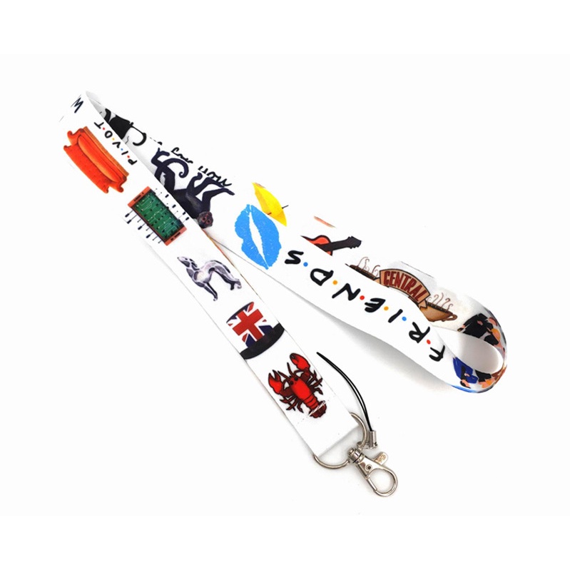 Dây Đeo Cổ Gắn Thẻ Tên Bảo Vệ Điện Thoại/Chìa Khóa Họa Tiết TV US