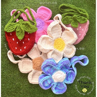 (CÓ SẴN) Túi Hoa Daisy Len HANDMADE 🌼