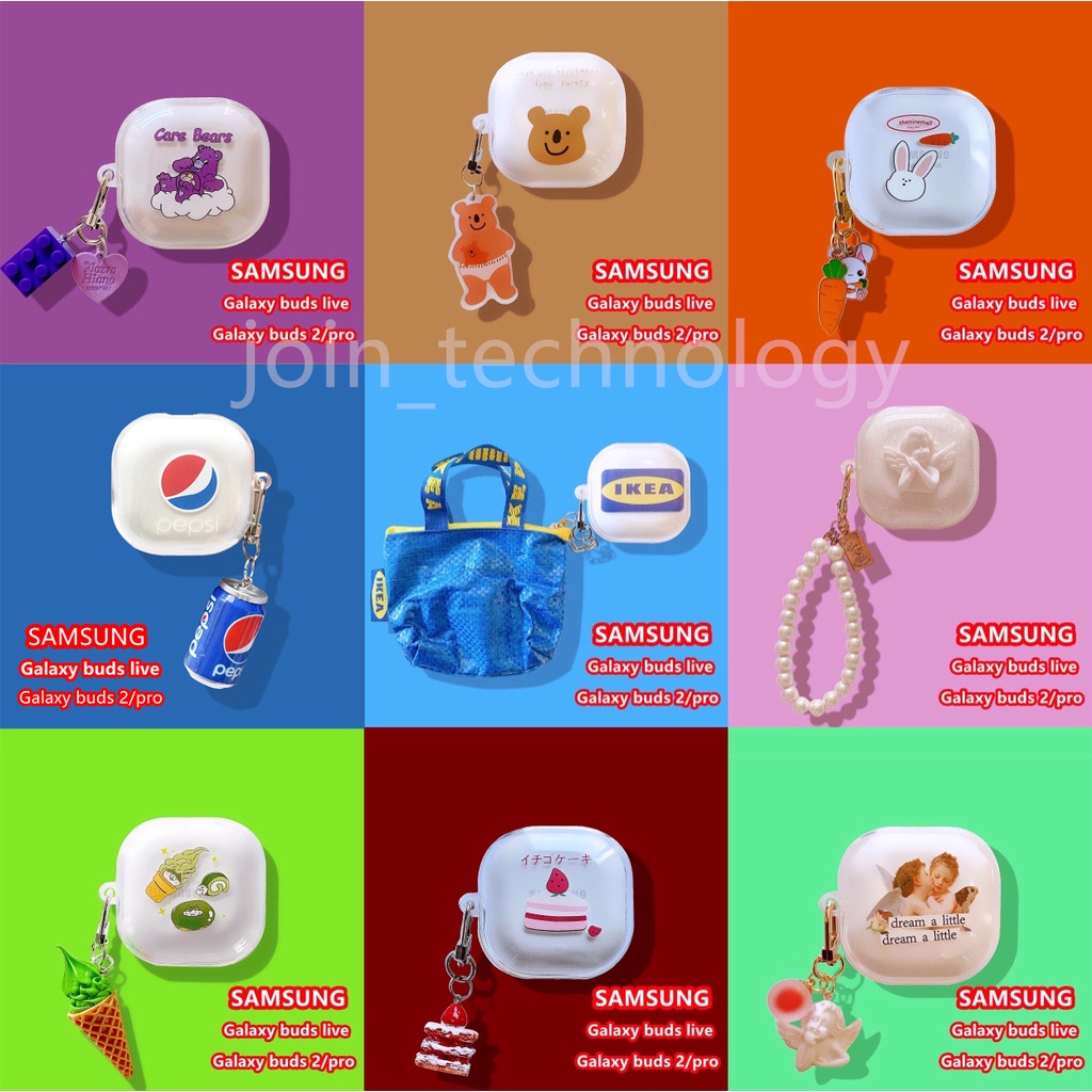 SAMSUNG Vỏ Bảo Vệ Hộp Sạc Tai Nghe Galaxy buds Live/buds Pro/buds 2 Bằng tpu Mềm Cao Cấp