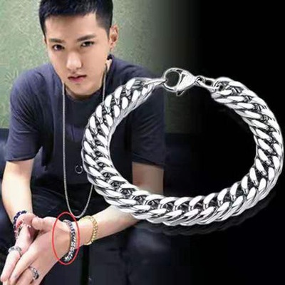Vòng tay inox nam cá tính mẫu VTIN 02