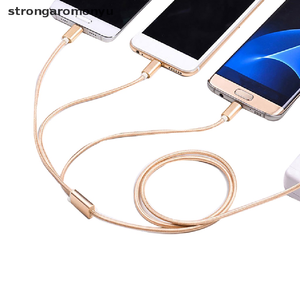 Dây Cáp Sạc Đồng Bộ Dữ Liệu Micro USB Loại C 3 Trong 1 Cho iPhone / Android