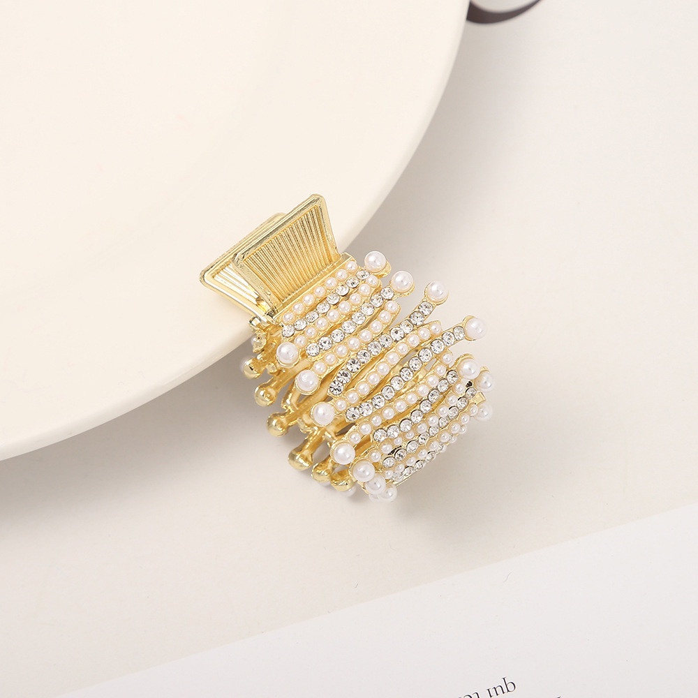 Kẹp Tóc Nhỏ Cố Định Đuôi Ngựa Đính Ngọc Trai Nhân Tạo Phong Cách Hàn Quốc