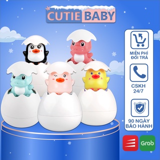 Đồ Chơi Nhà Tắm/Thả Bồn Trứng Vịt/Khủng Long Cutiebaby Tự Nở, Phun/Bắn Nước, Ngộ Nghĩnh An Toàn Cho Bé Trai,Gái,Trẻ Em