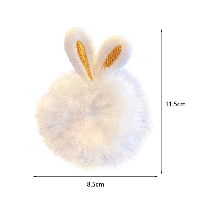 Dây buộc tóc hình tai thỏ màu sắc ngọt ngào dễ thương