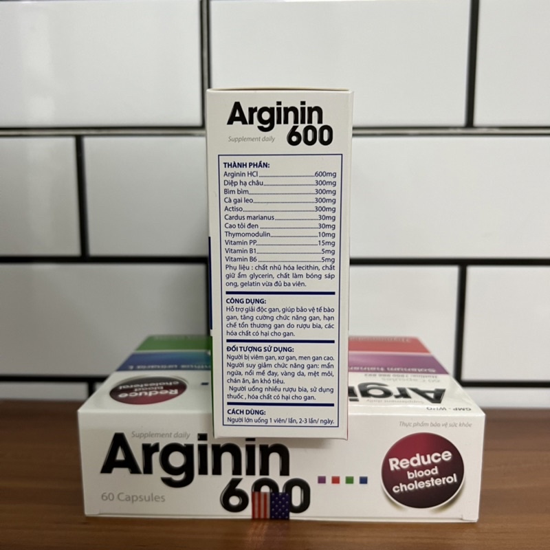 Arginin 600 Giúp tăng cường chức năng gan hiệu quả