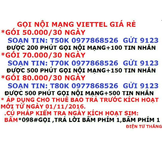 Sim viettel..3g