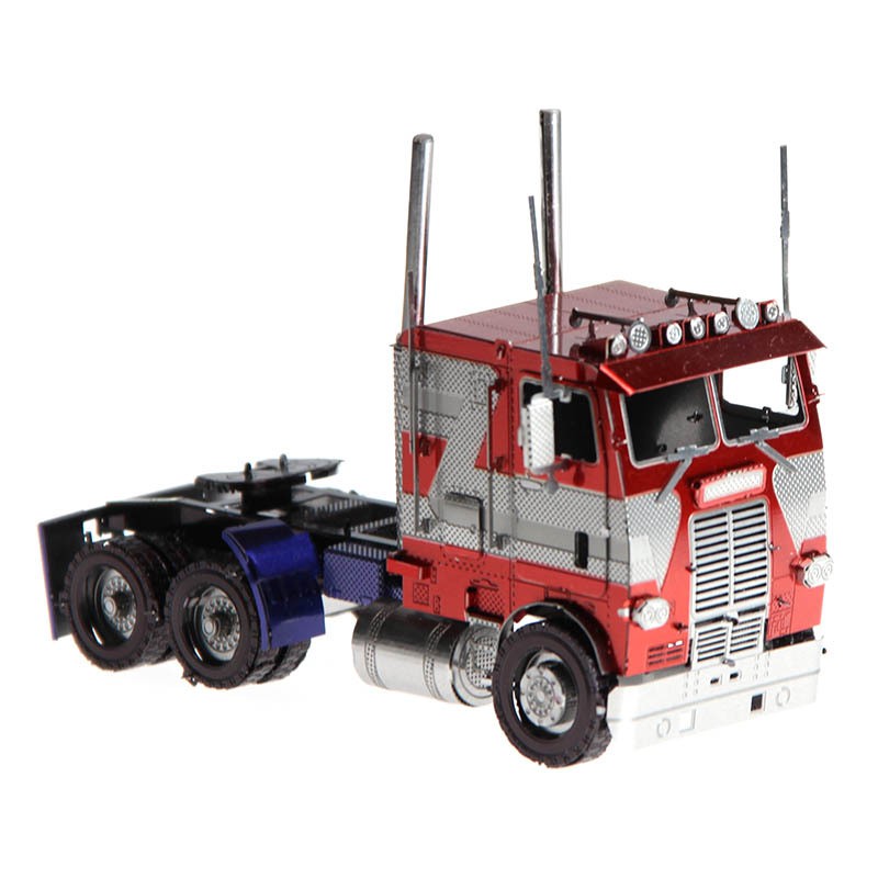 Mô Hình Lắp Ghép 3D Kim Loại xe tải bản màu